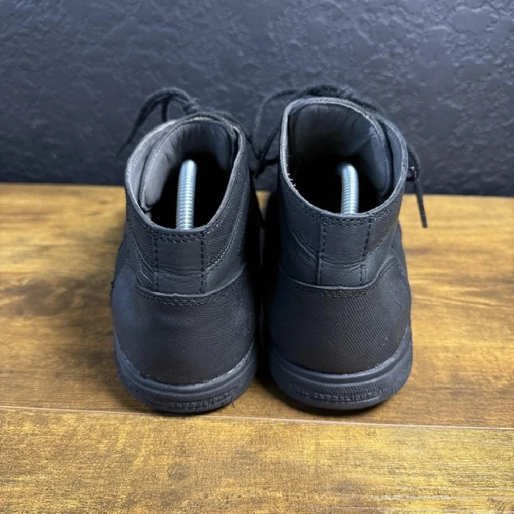 SAS Guardian 6814 Black Leather Aluminum‎ Safety Toe Work Boots Mens Size 10 D